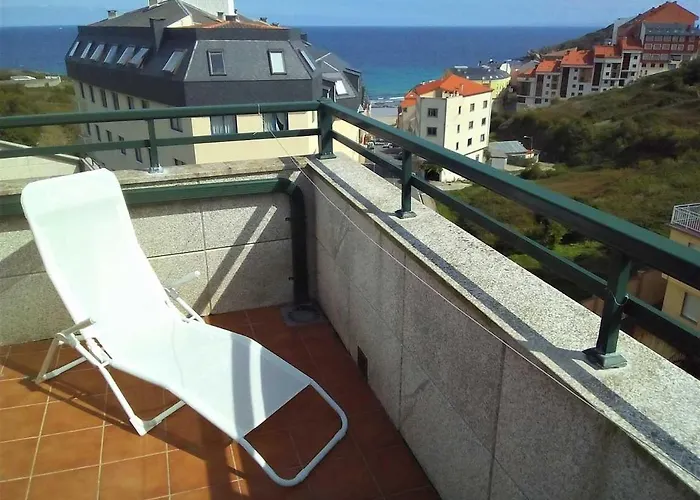 Dachwohnung Mit Terasse Und Meerblick Unweit Des Strandes Malpica